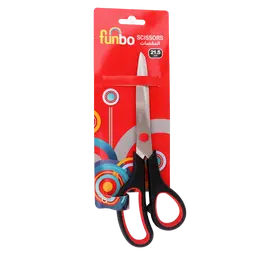 Funbo Scissor 21.5 cm Thermoplastic rubber handle in Blister