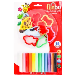 Funbo Clay 12 Colors 165 gm 8 Tools