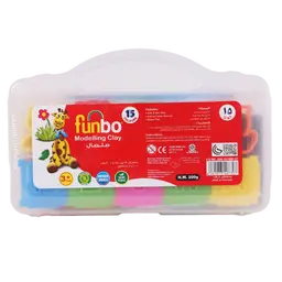 Funbo Clay 12 Colors 200 gm 10 Tools