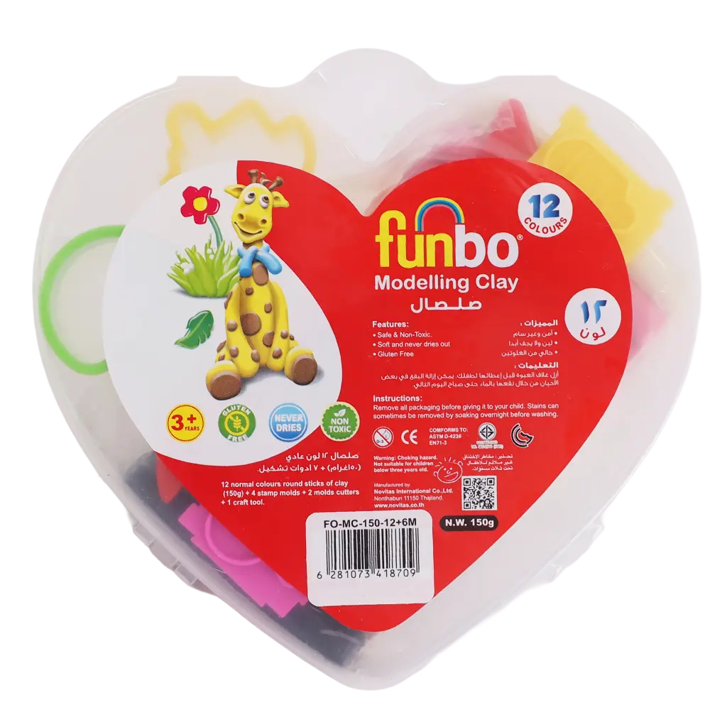 Funbo Clay 12 Colors 150 gm  7 Tools - view 1
