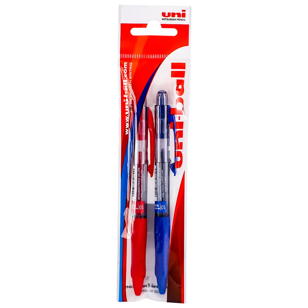 Uni-Ball Ball Pen Laknock 1.0 mm Blue Red 2 pcs  - view 2