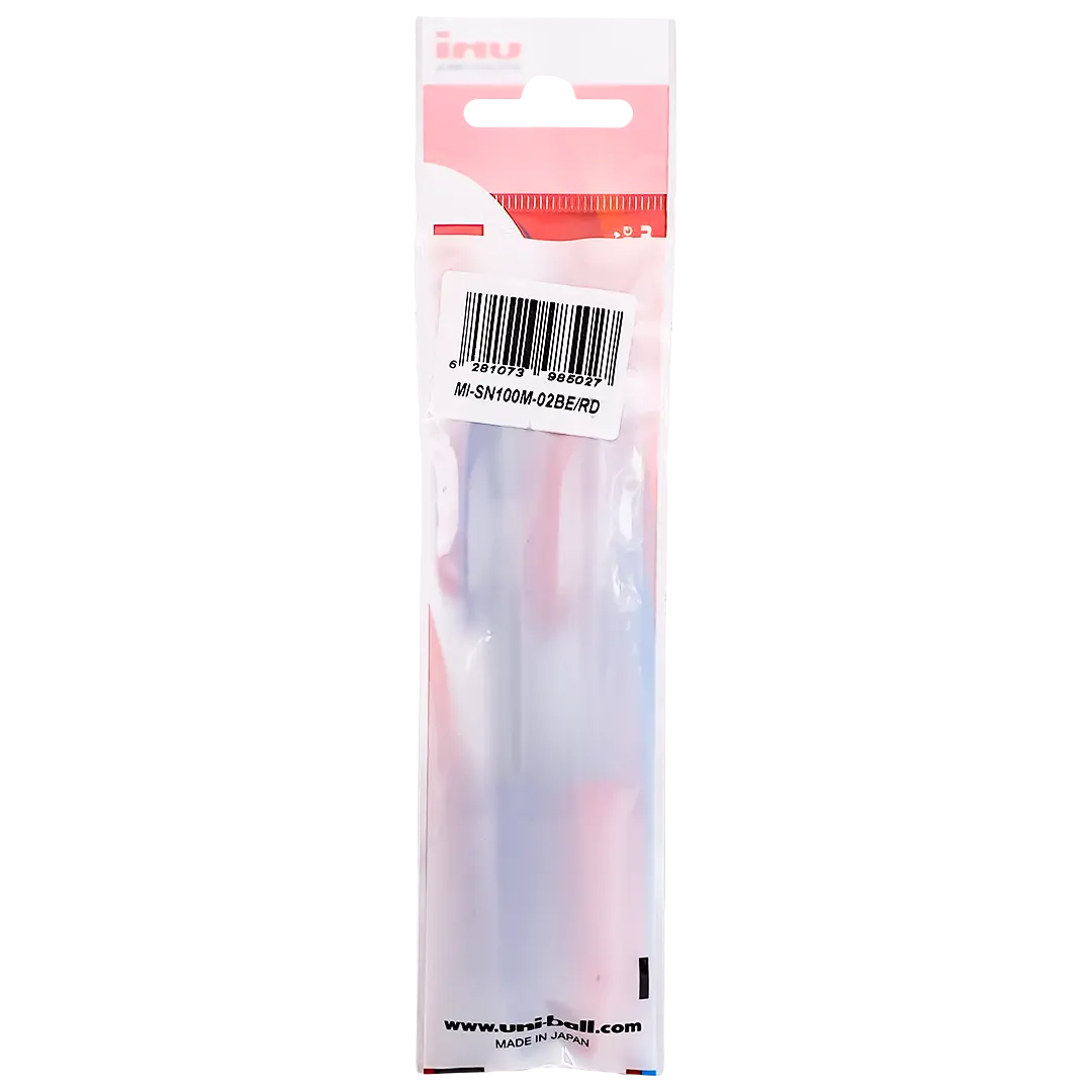 Uni-Ball Ball Pen Laknock 1.0 mm Blue Red 2 pcs  - view 3