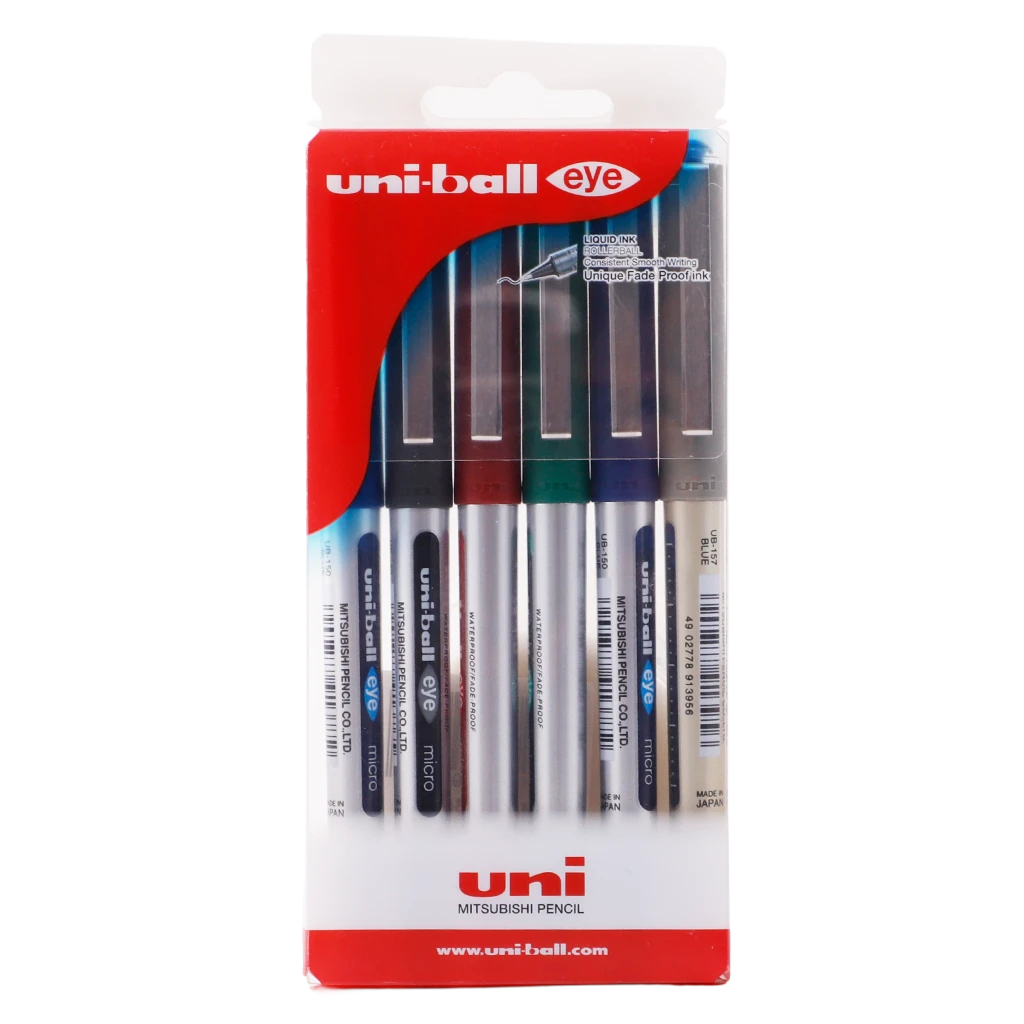 Uni-Ball Pen 0.5 Set Of 6 Color