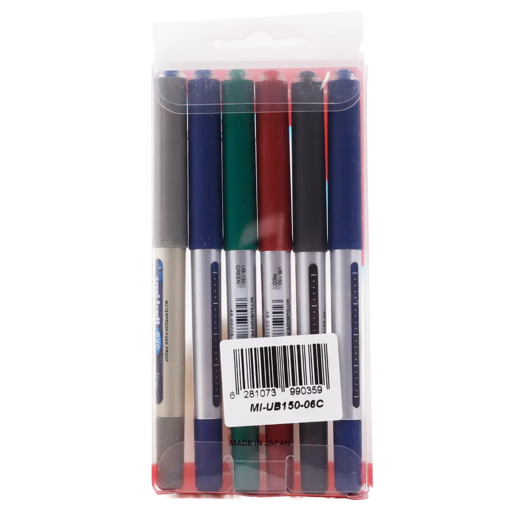 Uni-Ball Pen 0.5 Set Of 6 Color - view 2