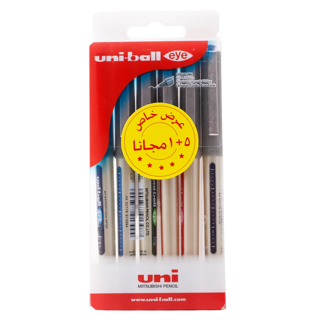Uni-Ball Pen 0.7 Set Of 6 Color