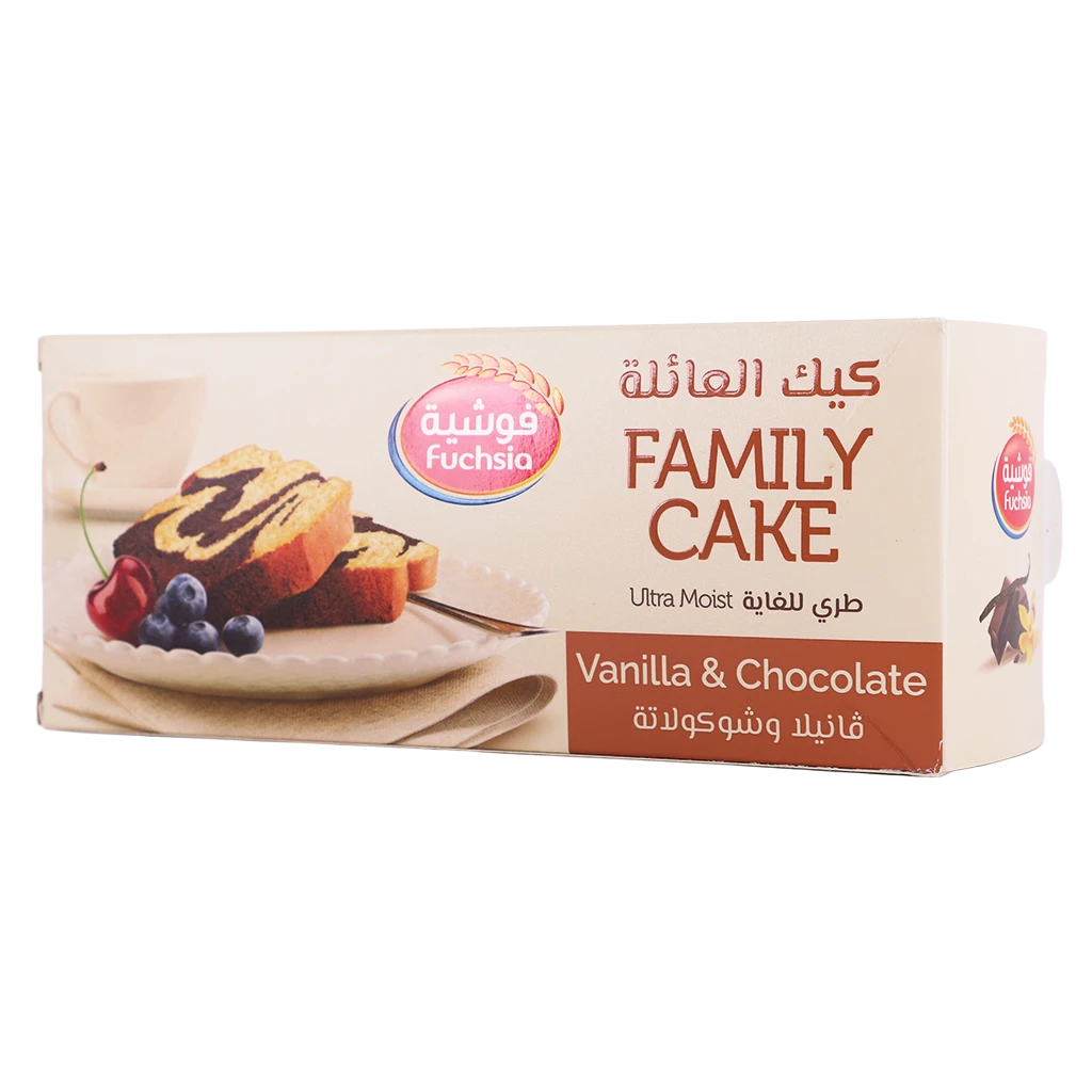Fuchsia Vanilla & Chocolate Family Cake 220 gm