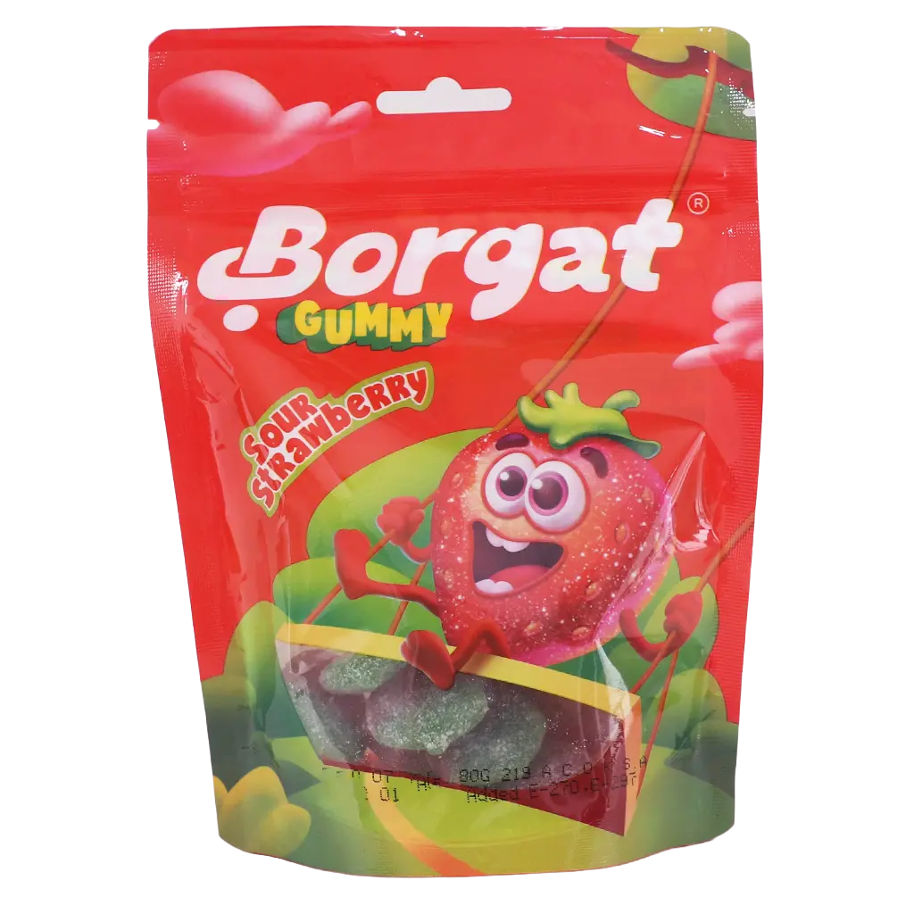 Borgat Sour Strawberry Jelly Candy 80 gm - view 2