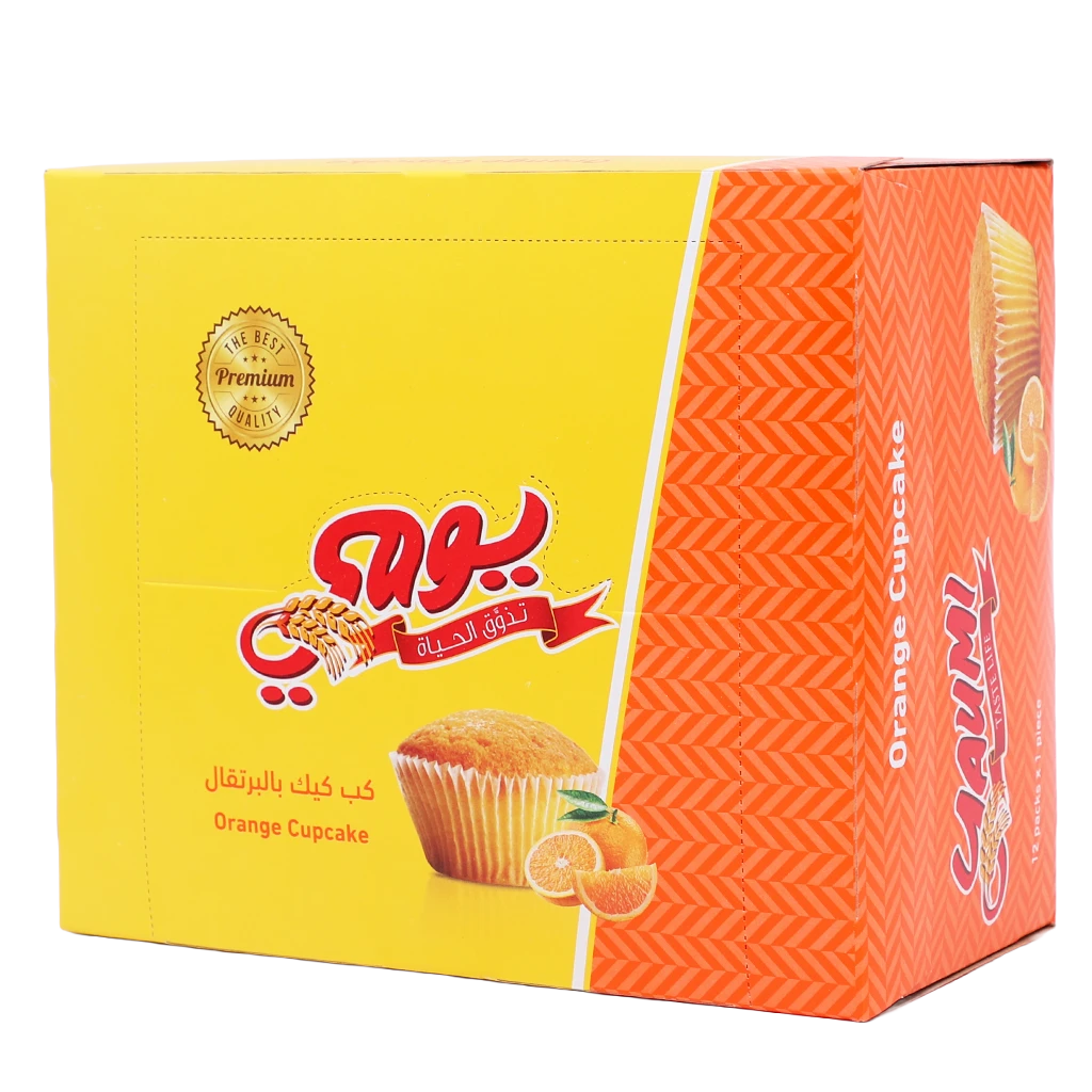 Yaumi Orange Cupcake Pack 12 pcs 30 gm