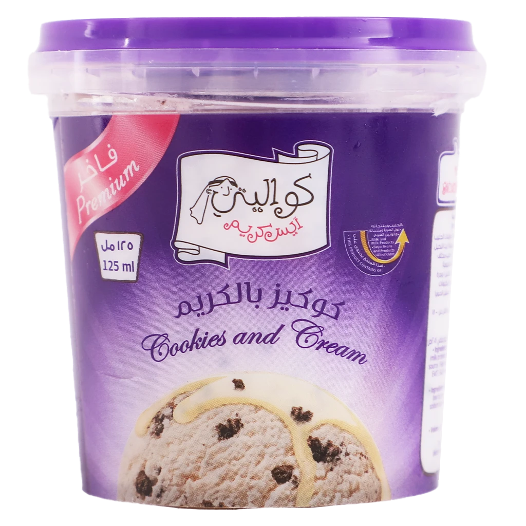 Kwality Ice Cream Cookies & Cream Premium 125 ml