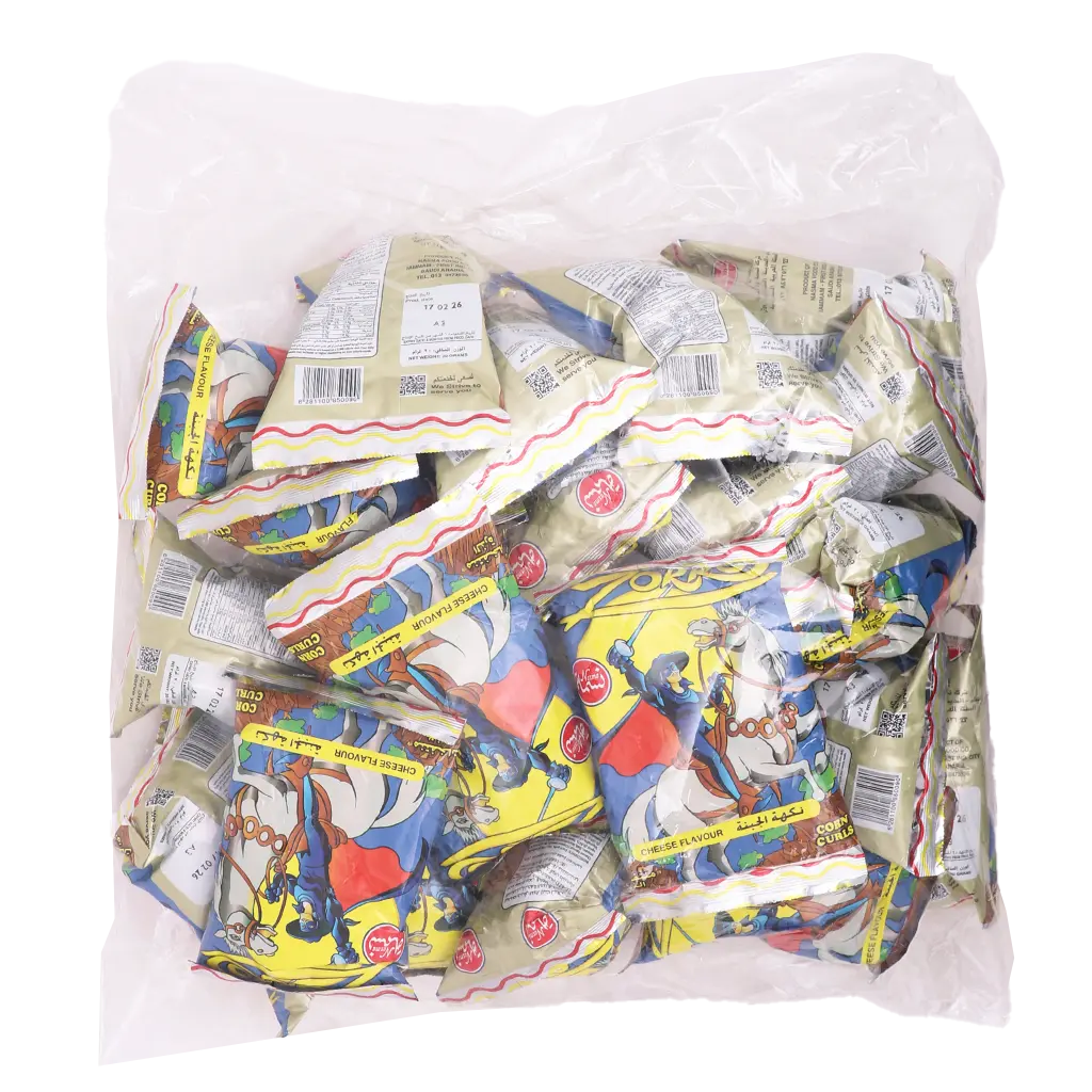 Nasma Zoro Corn Puffs Cheese Flavor 20 gm 22 Pcs - view 3
