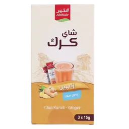 Al Khair Karak Tea Ginger Sugar Free 3 sachets15 gm