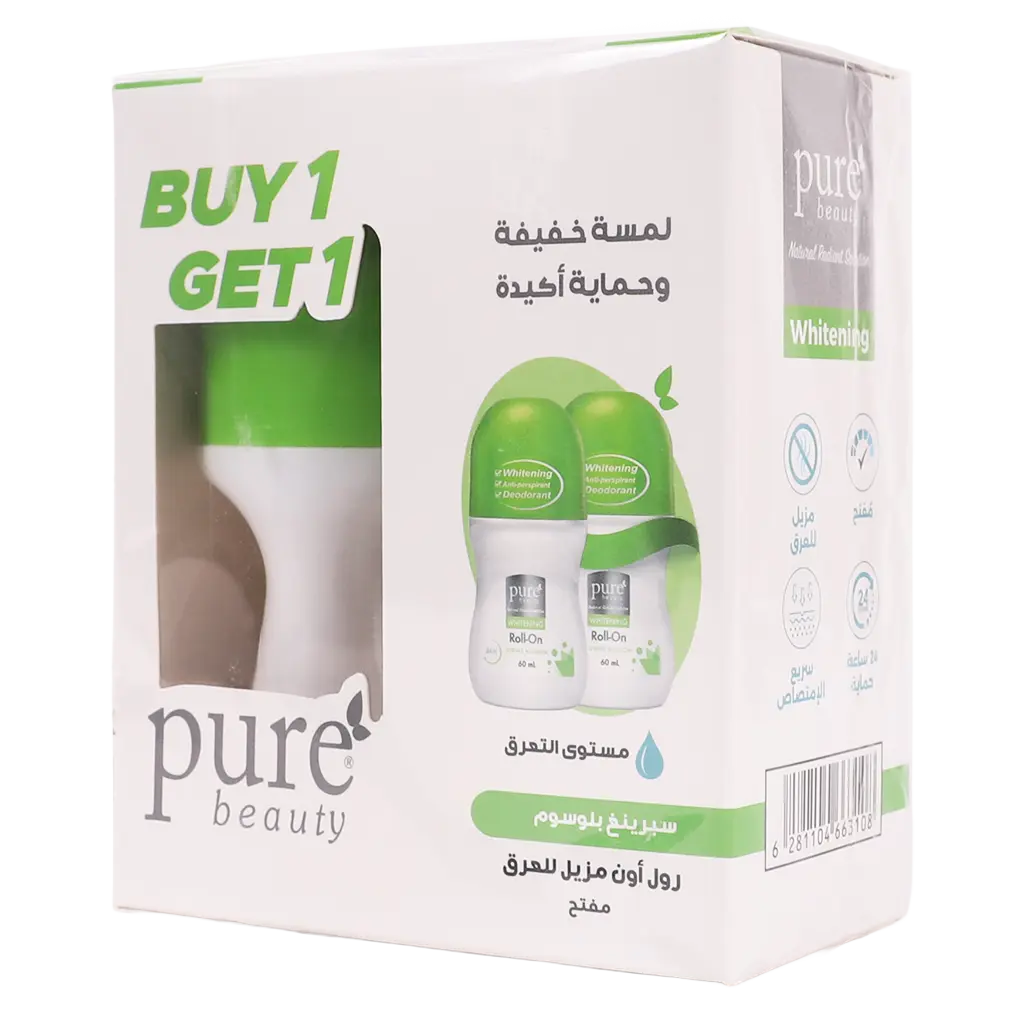 Pure Beauty Whitening Deo Roll on Spring Blossom 1+1 60 ml - view 1