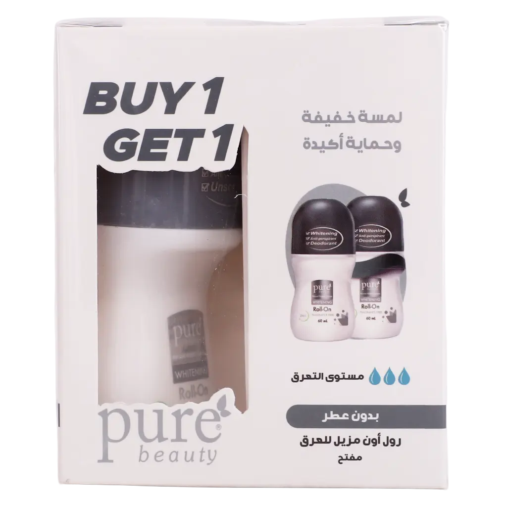 Pure Beauty Whitening Deo Roll on  Fragrance Free  1+1 60 ml - view 2