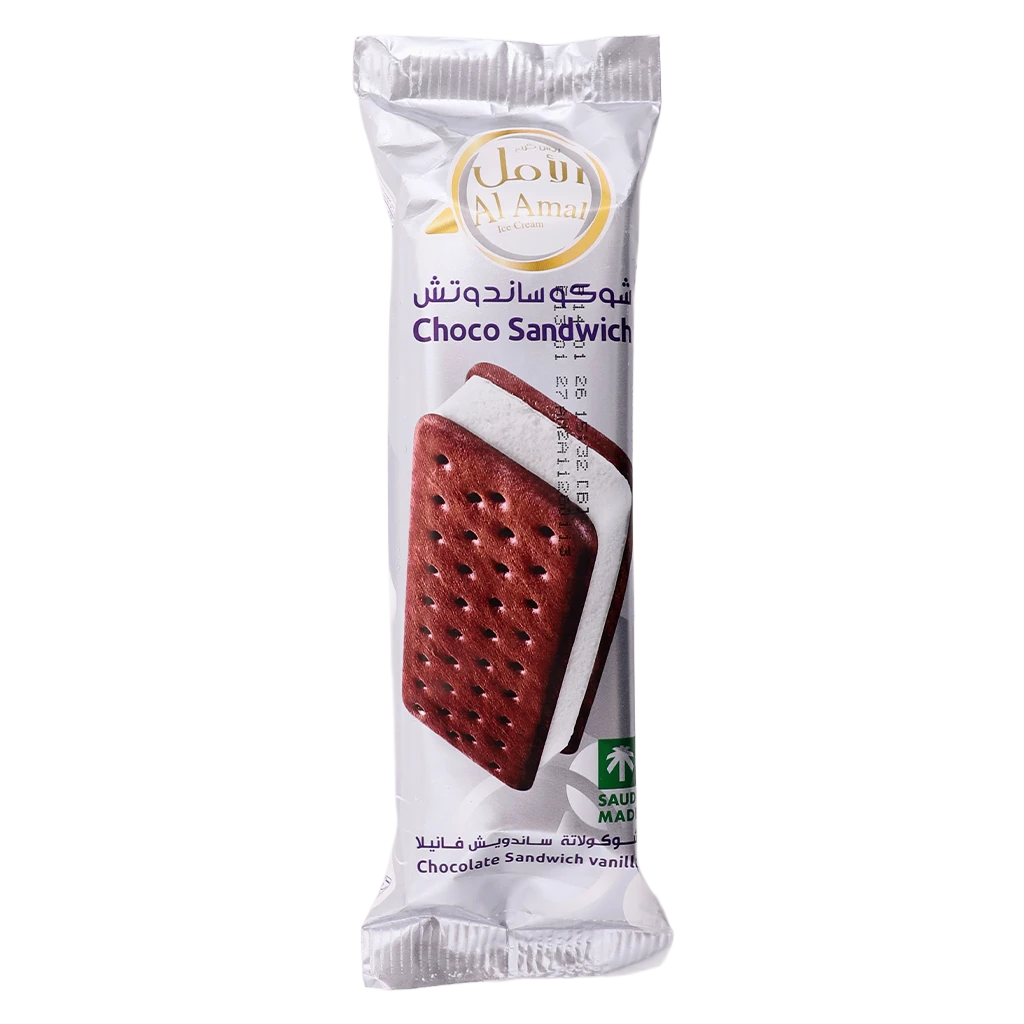 Al Amal Ice Craem Vanilla Sandwich 100 ml