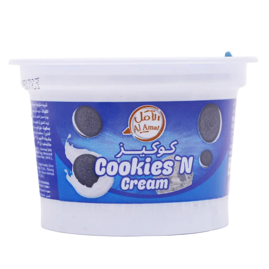 Al Amal Ice Cream Cookies Cream Cup 100 ml - view 1