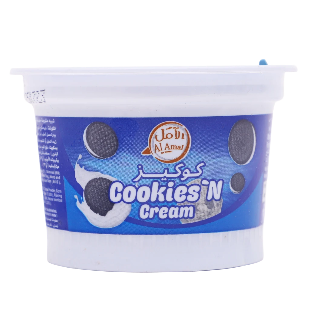 Al Amal Ice Cream Cookies Cream Cup 100 ml