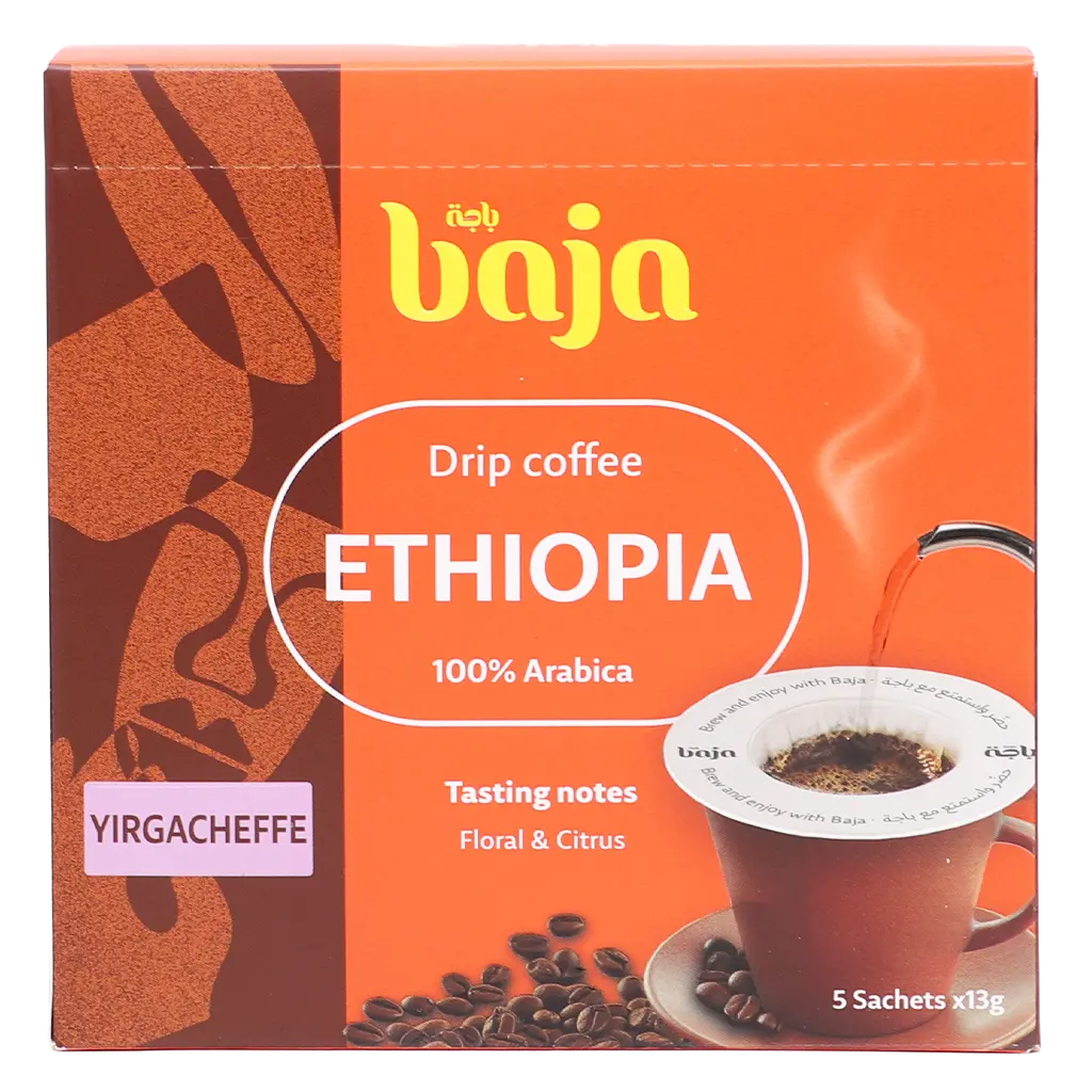 Baja Yirgacheffe Drip Coffee Ethiopia 5 Sachets 13 gm - view 3