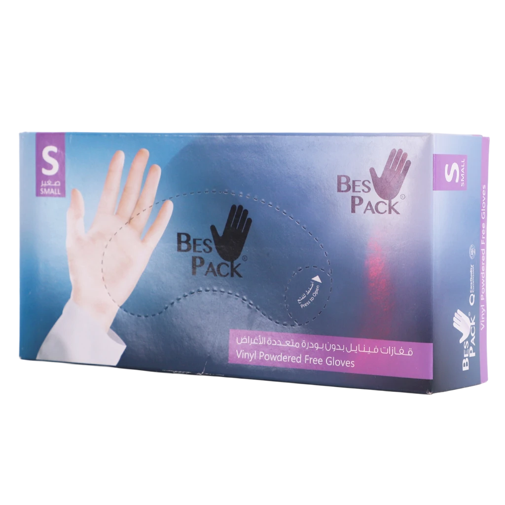 Bes Pack vinyl Gloves S