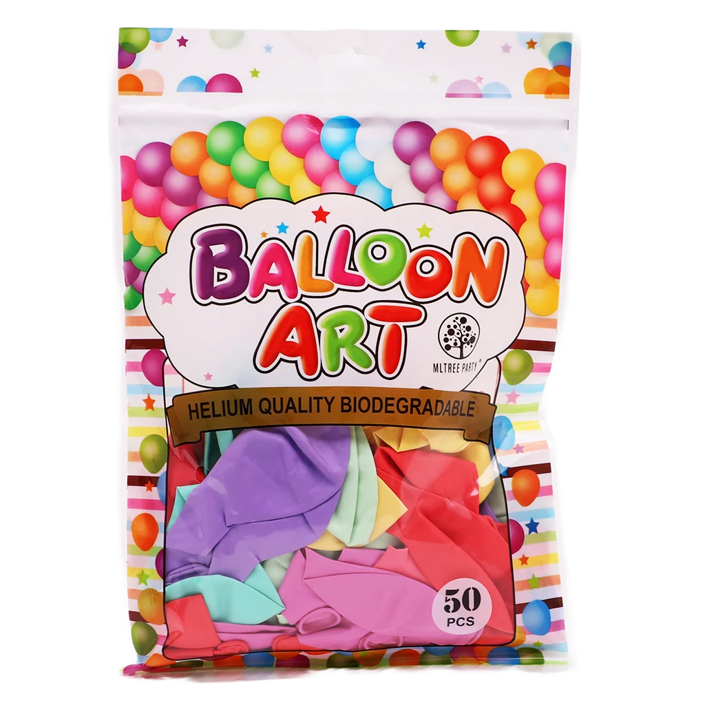 Bloomy Pastel Color Balloons  50 pcs