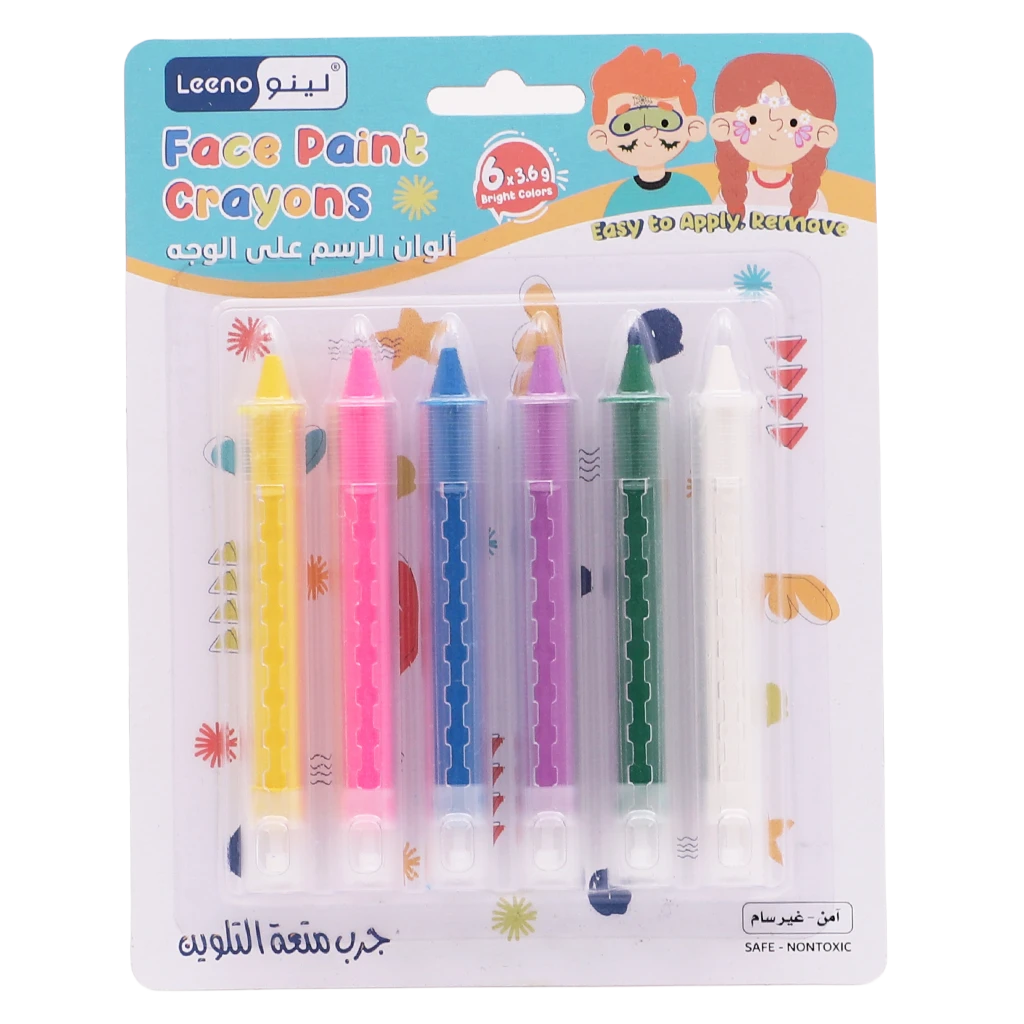 Leeno Face Paint Crayons 6 Colors