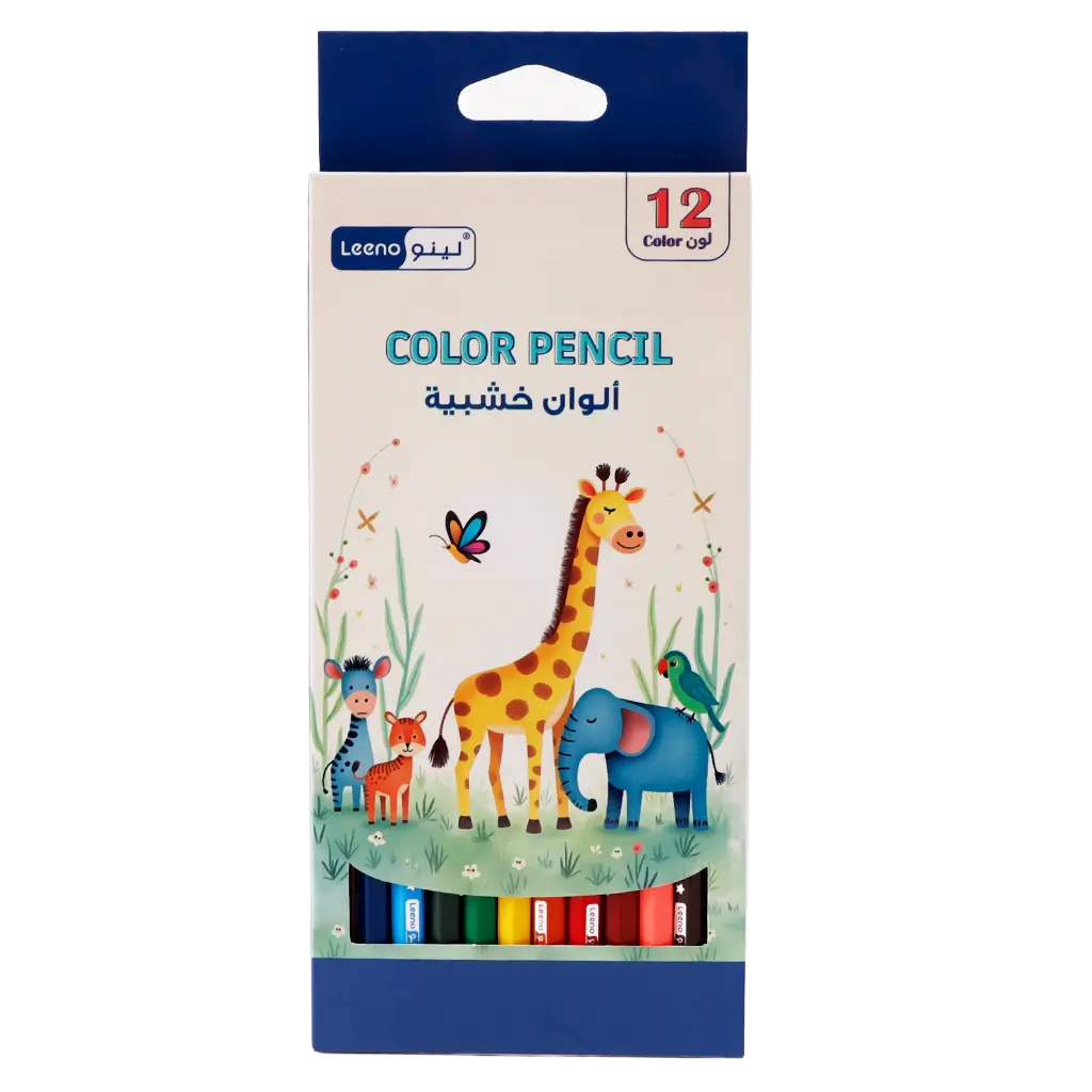 Leeno Color Pencil 7" 18.4*5 Cm 3 Mm 12 Colors - view 1