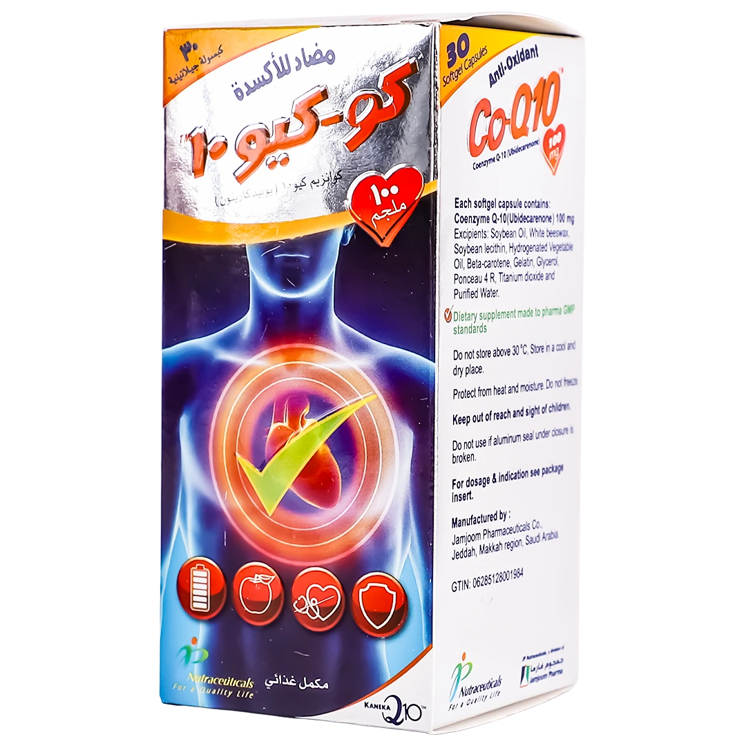 Co-Q10 100 mg 30 Capsules