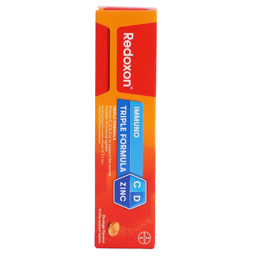 Redoxon Tripple action  15 effervescent with orange flavour  Tablet  - view 3