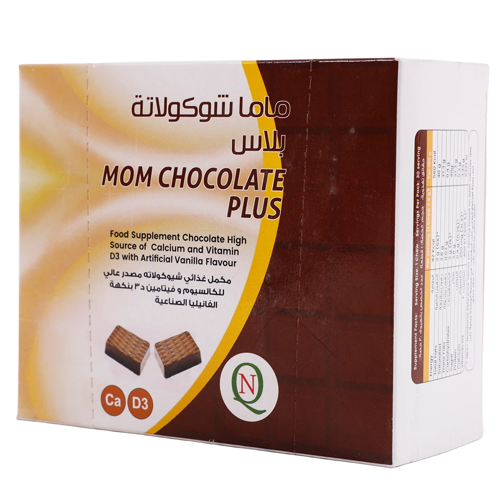 Mom Chocolate Plus With Calcium & Vit D 30 Pieces