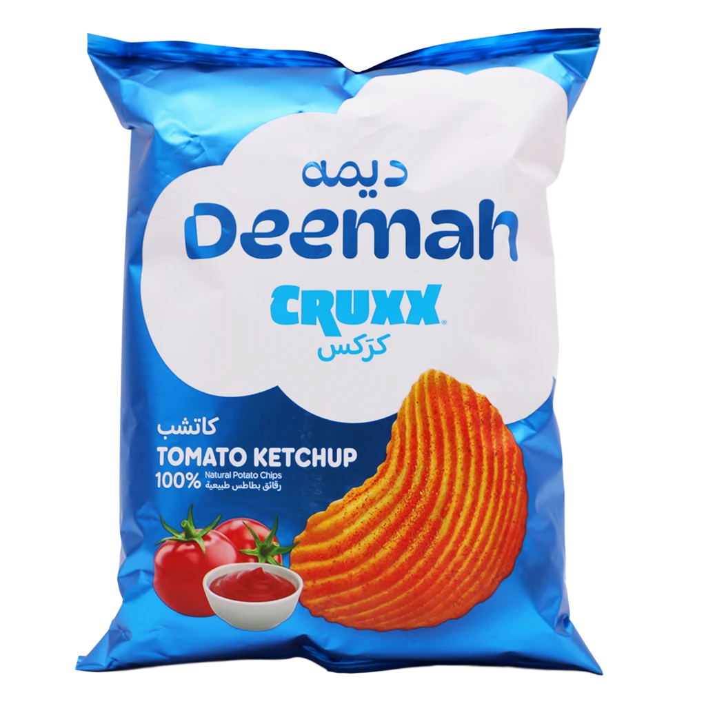 Deemah Cruxx Chips Ketchup 75 gm