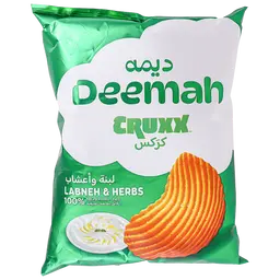 Deemah Cruxx Chips Labneh And Herbs 75 gm