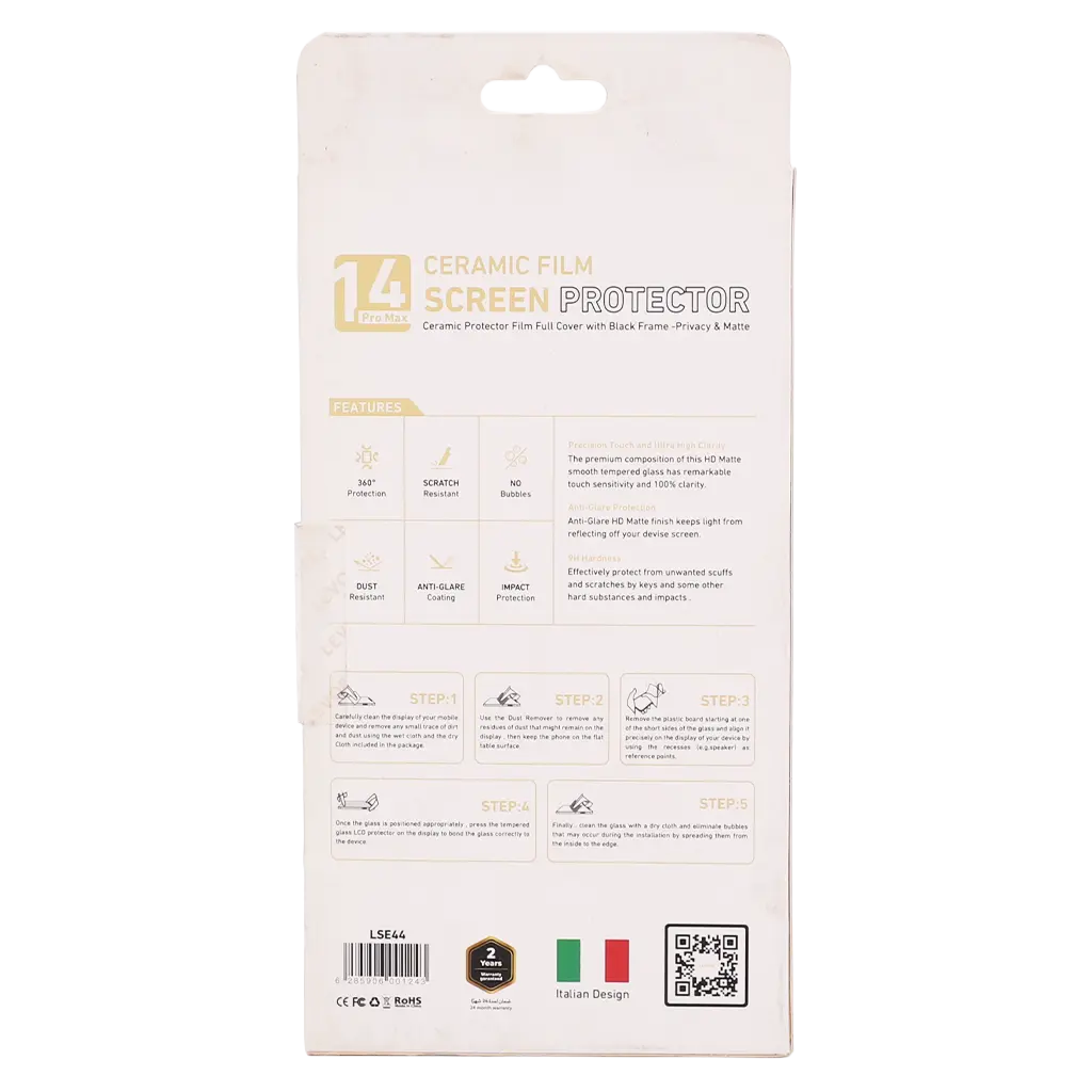 Levore Screen Protection Iphone 14  Pro Max 6.7 Ceramic Privacy - view 3