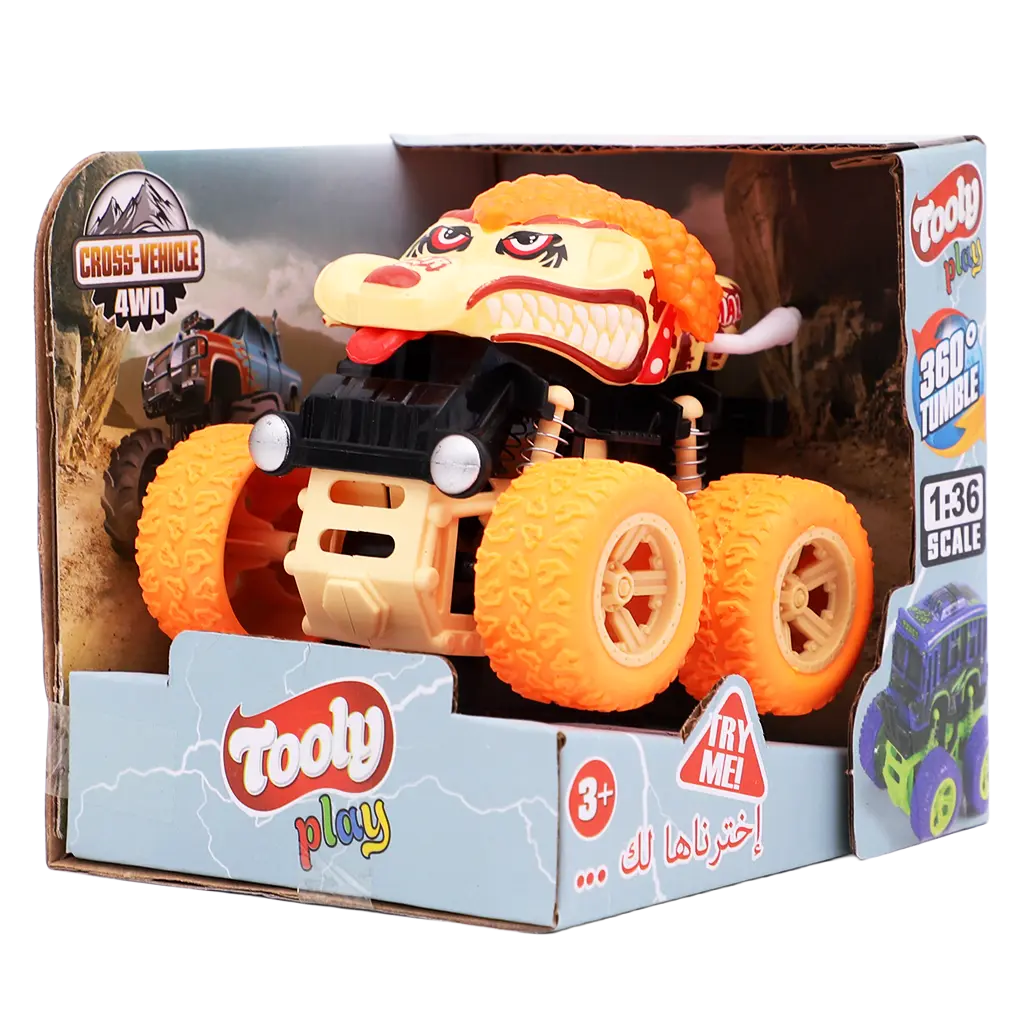 Tooly Play Monster Friction Powered Push Car Assorted - view 1
