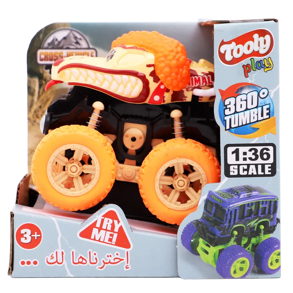 Tooly Play Monster Friction Powered Push Car Assorted - view 2
