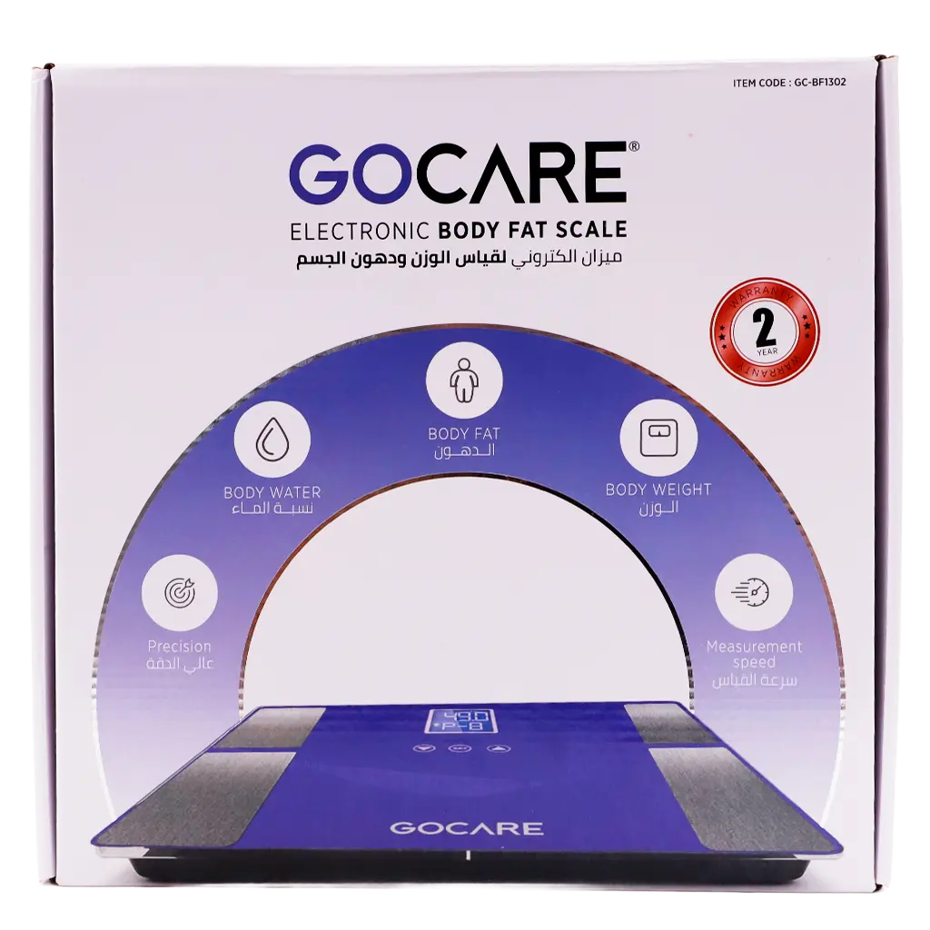 GO Care Body Scale Weight Fat & Water Glass GC-BF1302 - view 2
