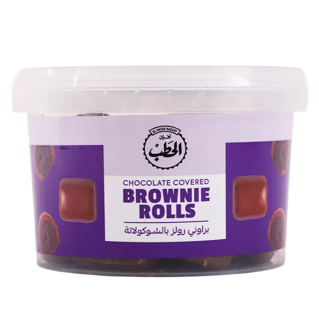 Afran Alhatab Chocolate Covered Brownie Rolls 400 gm 