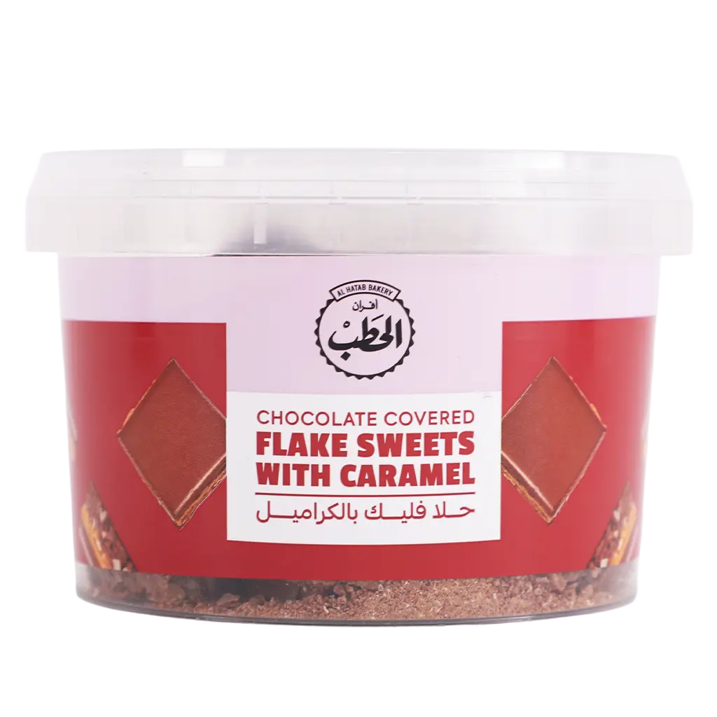 Afran Alhatab Chocolate Covered Flake W Caramel 385 gm - view 1
