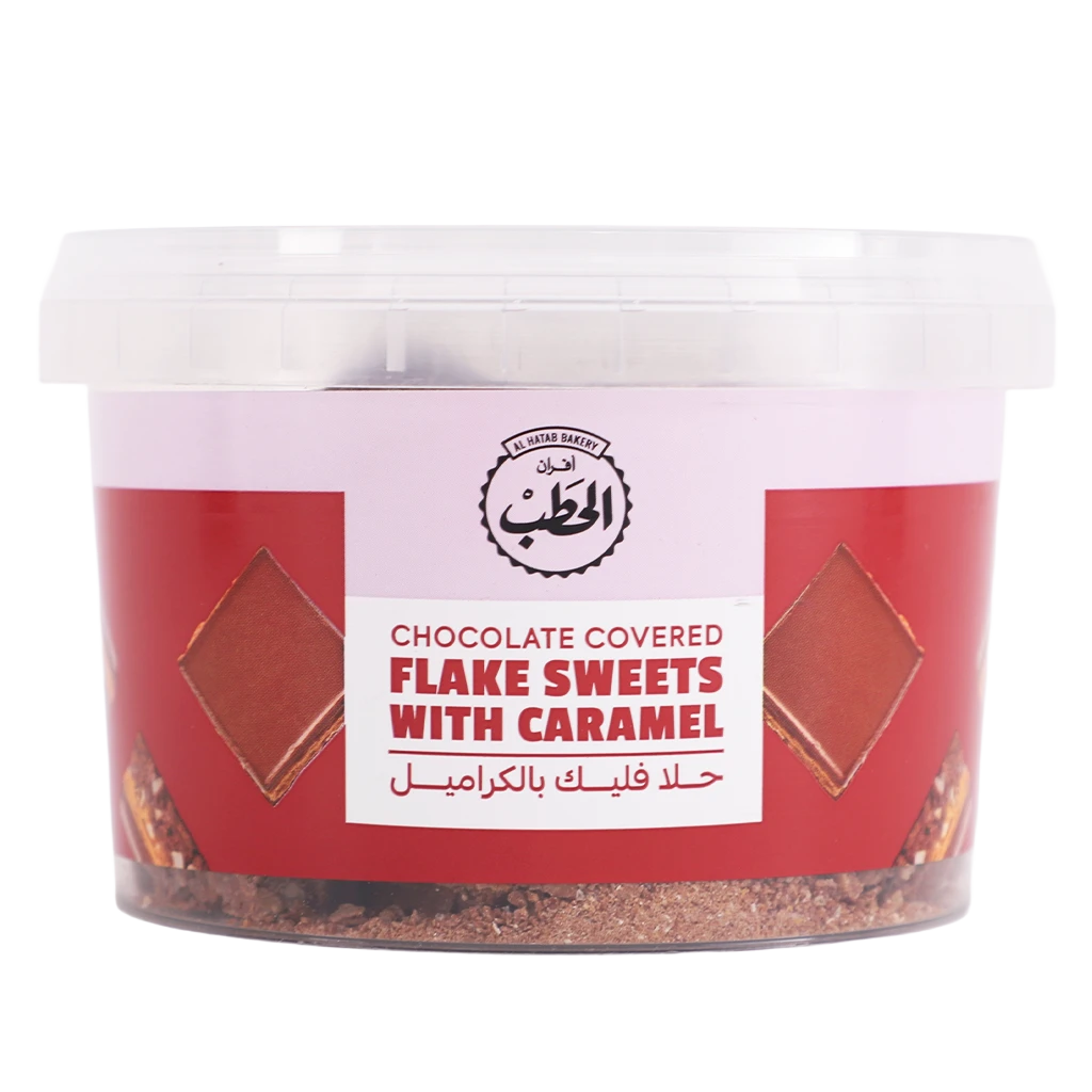 Afran Alhatab Chocolate Covered Flake W Caramel 385 gm