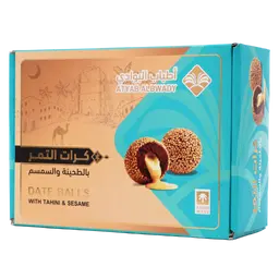 أطياب البوادي كرات التمر بالطحينة و السمسم 500جم