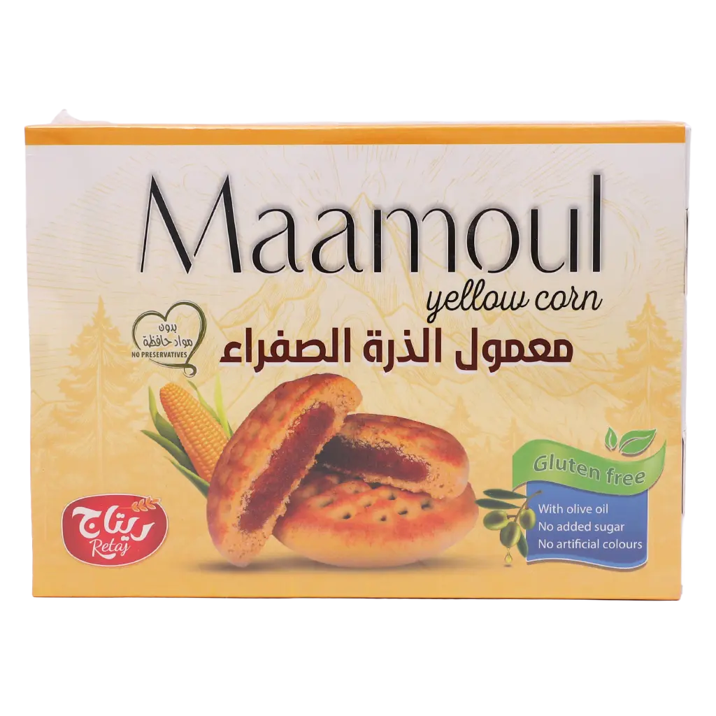 Retaj Maamoul Yellow Corn Gluten Free Sugar Free  380 gm - view 3