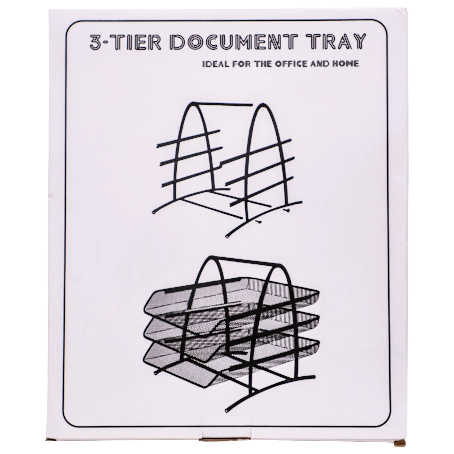Sab Desk Organizer Paper Tray With 3 Tier  Silver Color   - view 1