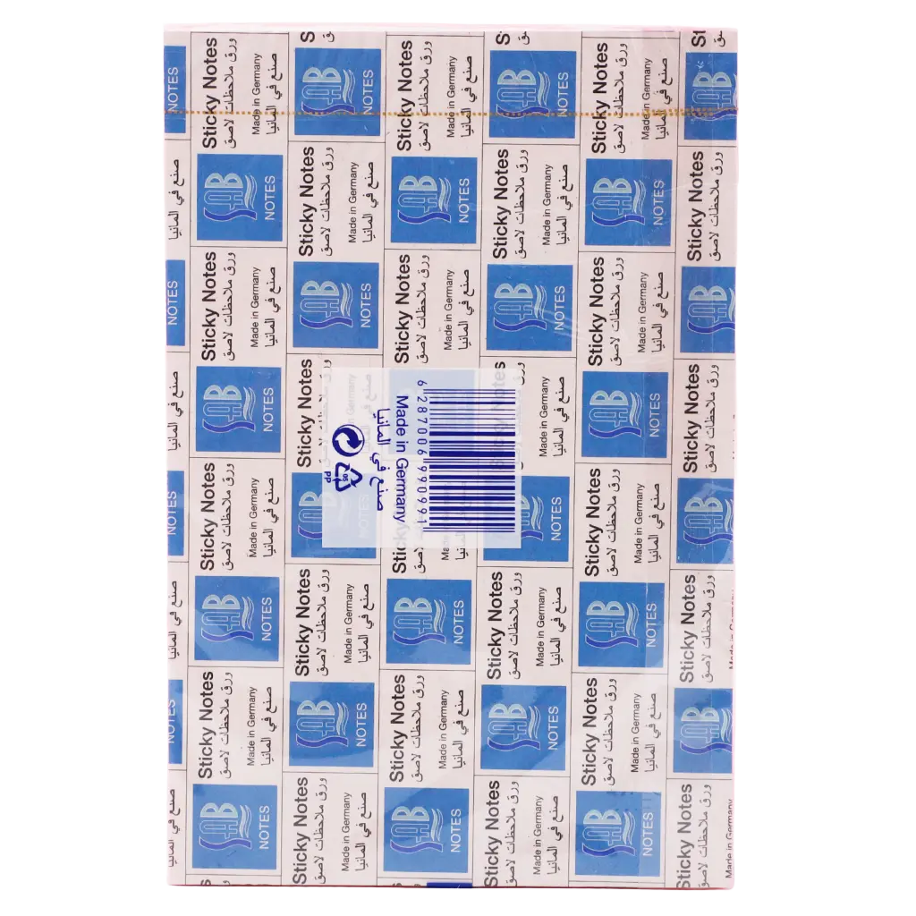 Sab Sticky Note 100 * 150Mm Phosphorescent Pink 100 Sheets   - view 2