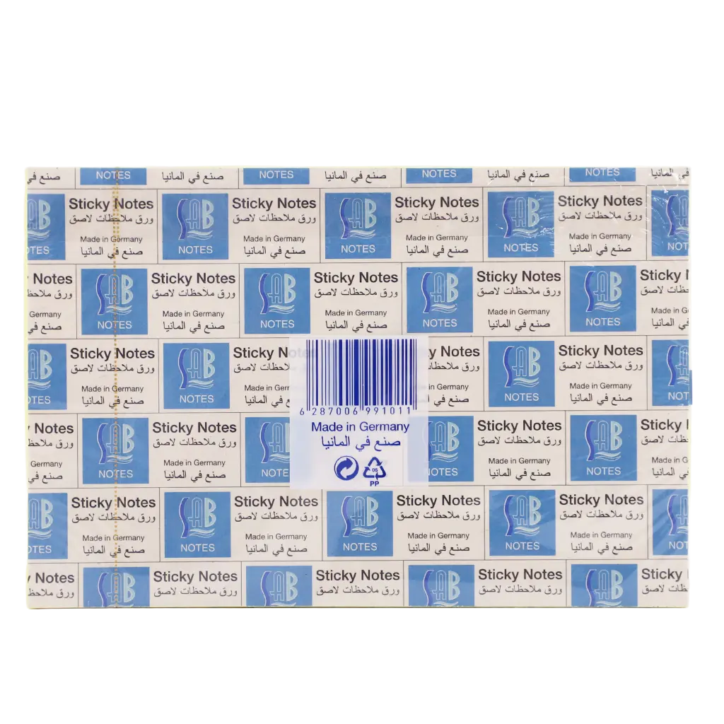 Sab Sticky Note  100 * 150Mm Phosphorescent Yellow 100 Sheets  - view 2