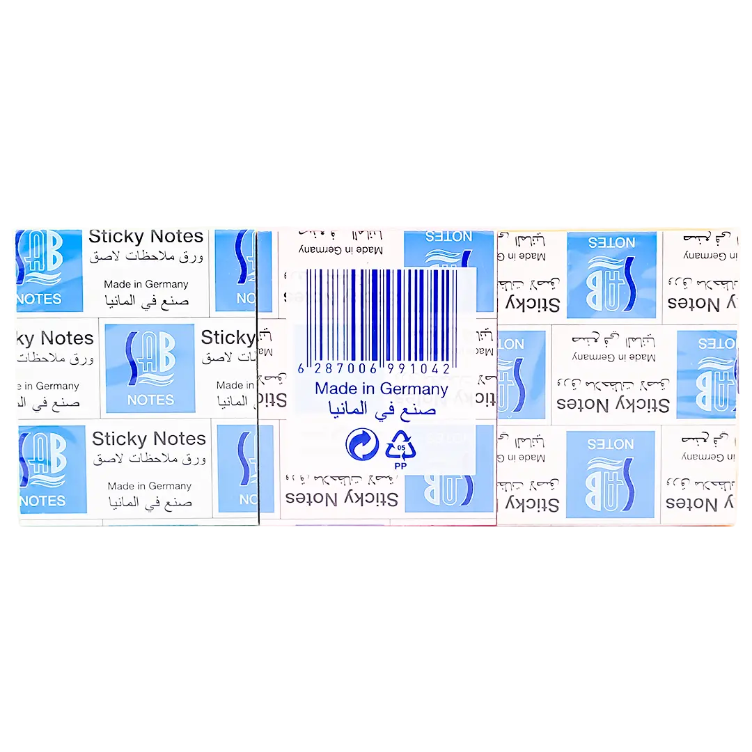 Sab Sticky Notes 50 * 40 Mm 3 Pads Together Colors 100 Sheets - view 2