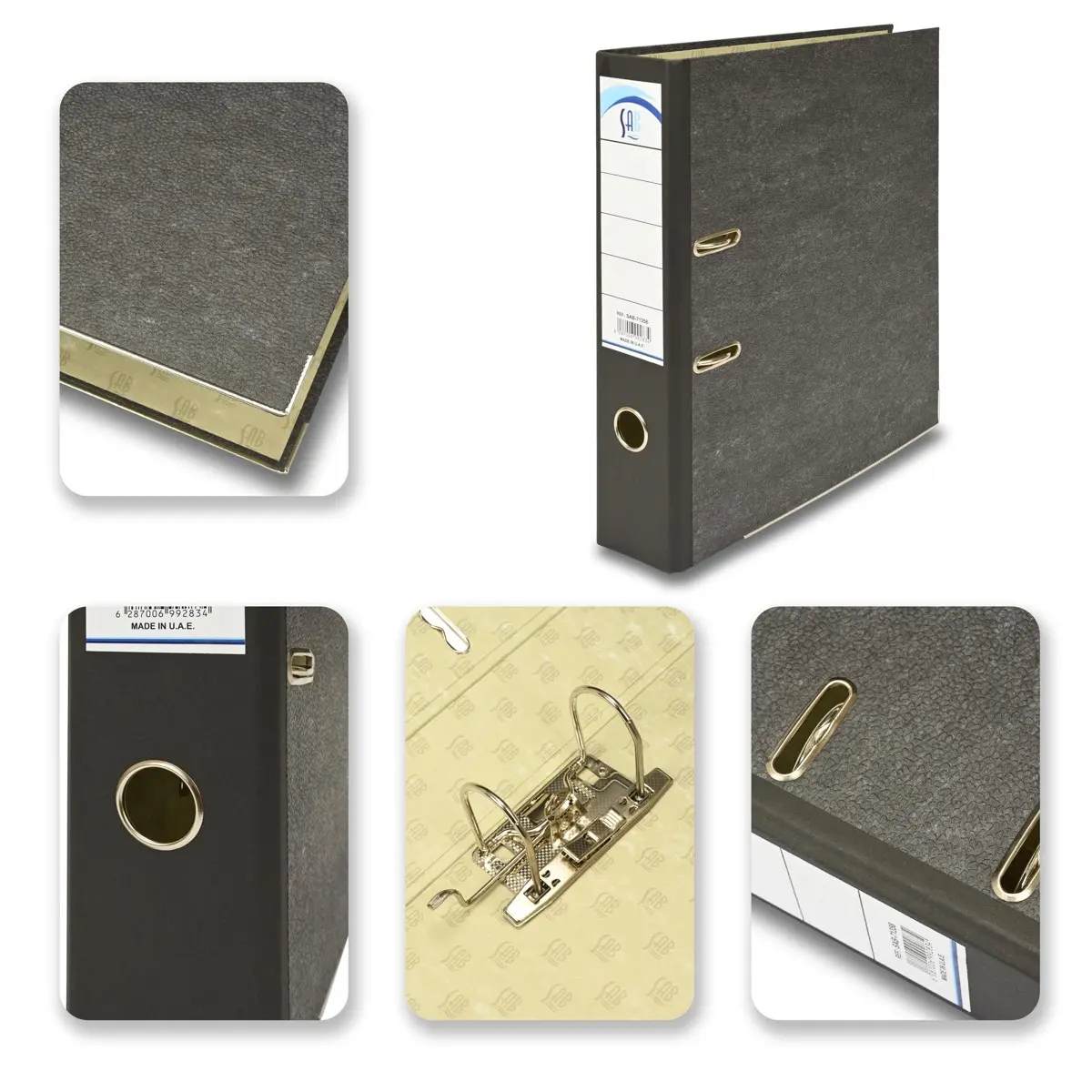 Sab  Box File Cardboard Foolscap Size 8Cm Black - view 7