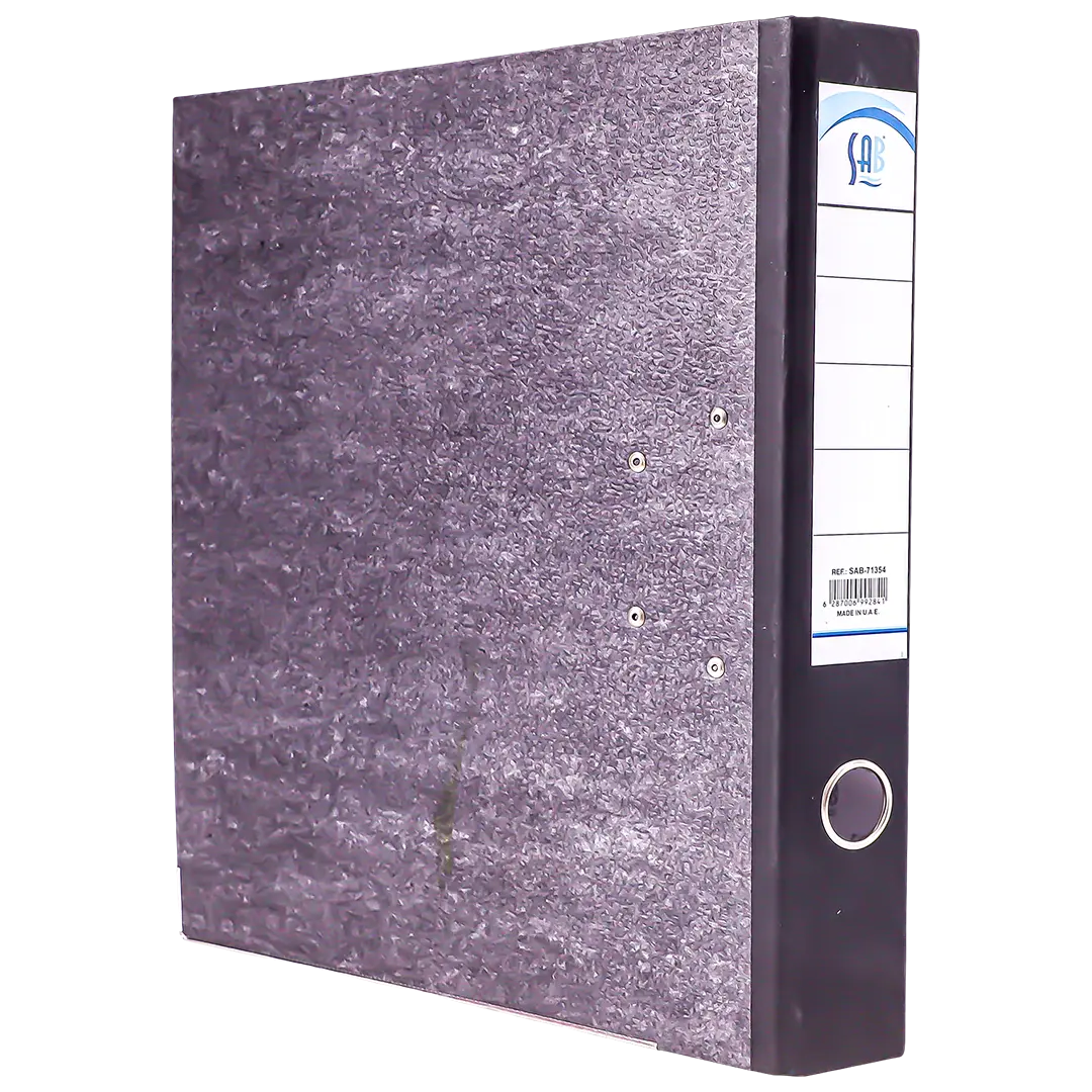 Sab  Box File Cardboard Foolscap Size 4Cm Black 1 pcs - view 2
