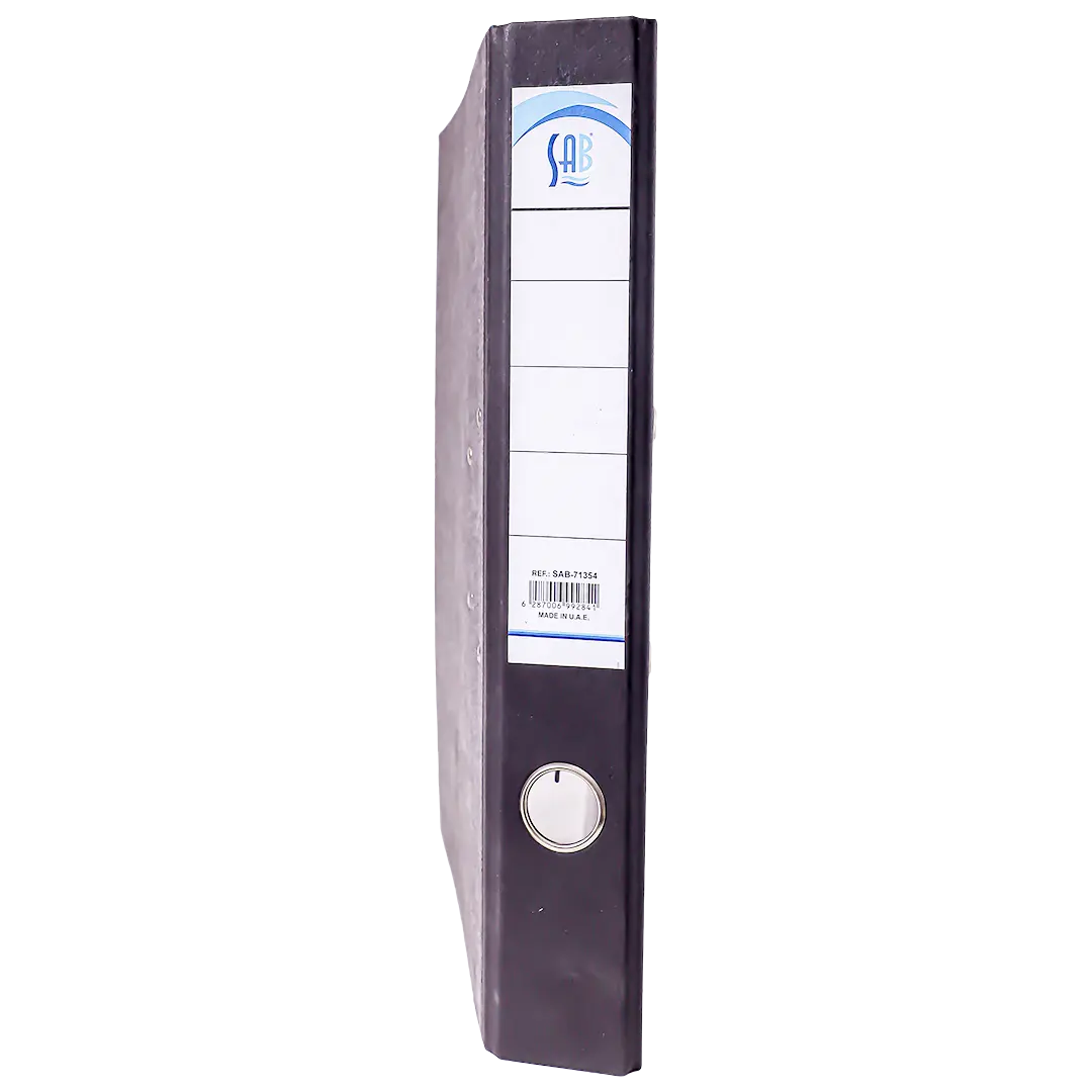 Sab  Box File Cardboard Foolscap Size 4Cm Black 1 pcs - view 3
