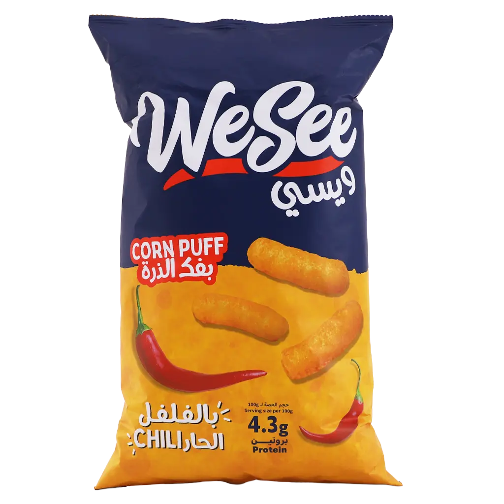 Wesee Corn Puff Cheese Chili 100 gm - view 1