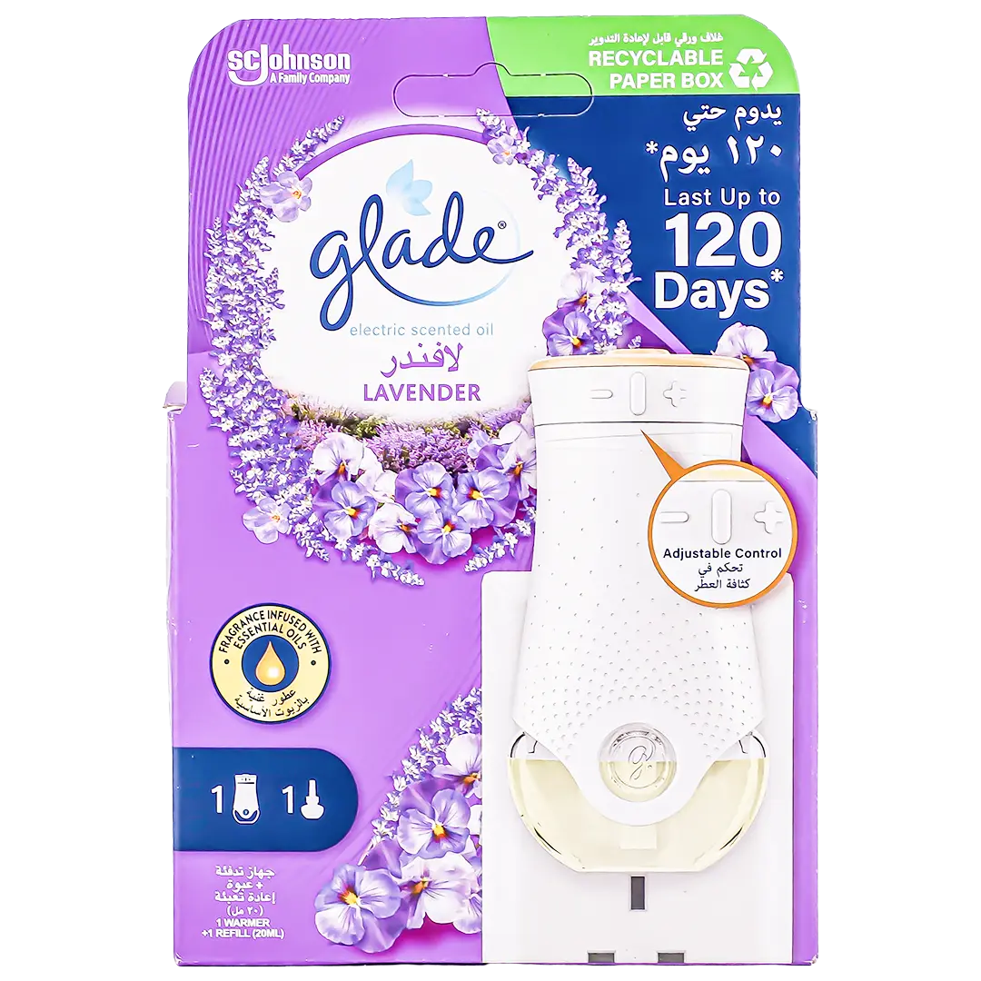 Glade Electric Plugins Air Freshener Lavender Scented Oil Holder With Refill 20 ml - view 2