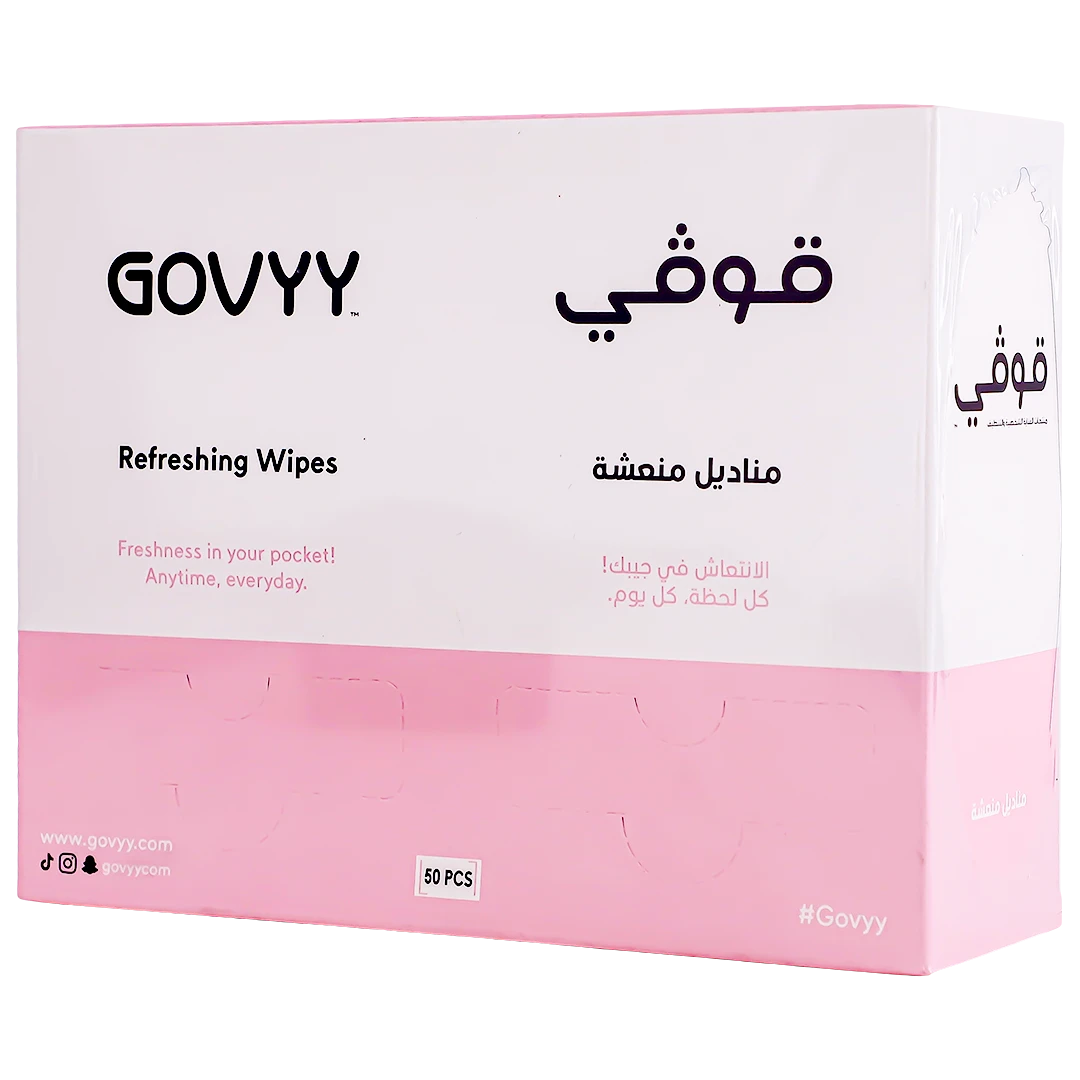 Govyy Refreshing Hand Cleaning On the Go Wipes 50 Wipes