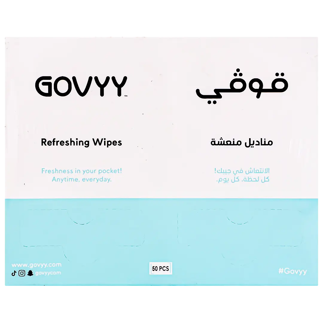 Govyy Refreshing Hand Cleaning On the Go Wipes 50 Wipes - view 2